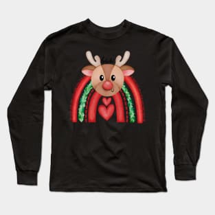 Rainbow Christmas Long Sleeve T-Shirt